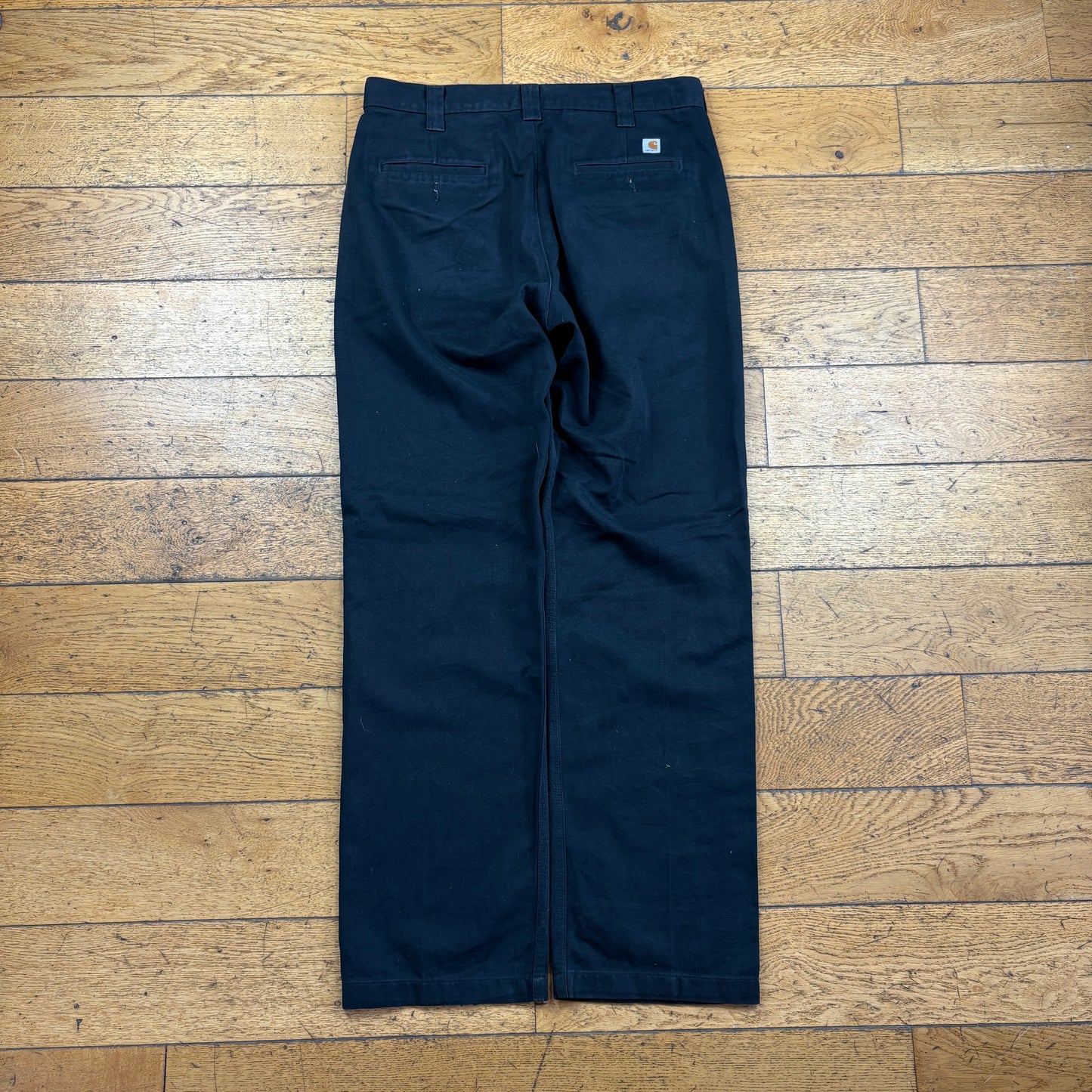 Vintage Carhartt Black Chino Baggy Skate Trousers - 34