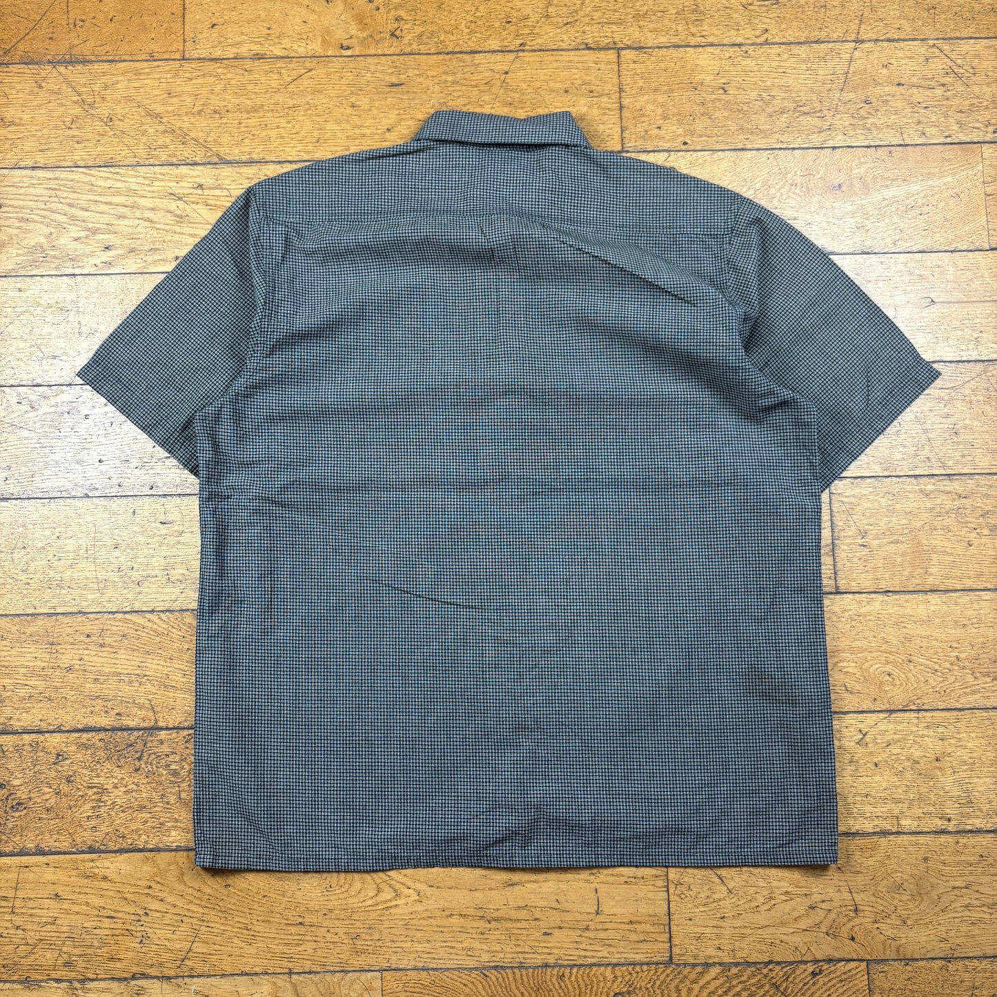 Vintage Dickies Grey Check Short Sleeve Workwear Shirt - XL