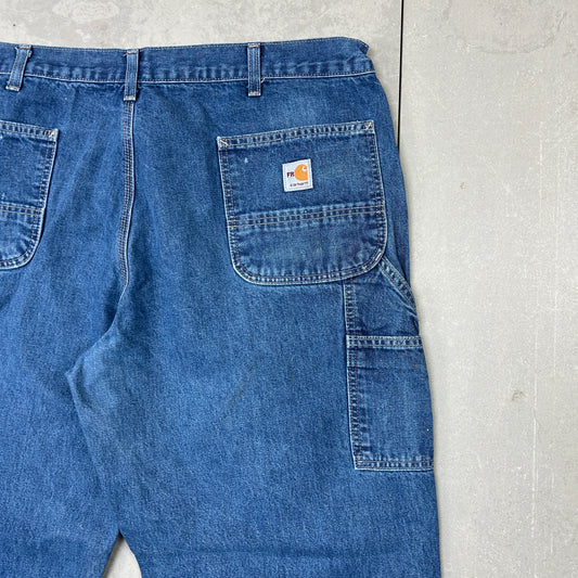 Vintage Carhartt Blue Workwear Carpenter Baggy Jeans - 40
