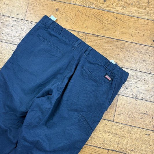 Vintage Dickies 874 Navy Baggy Skate Trousers - 38