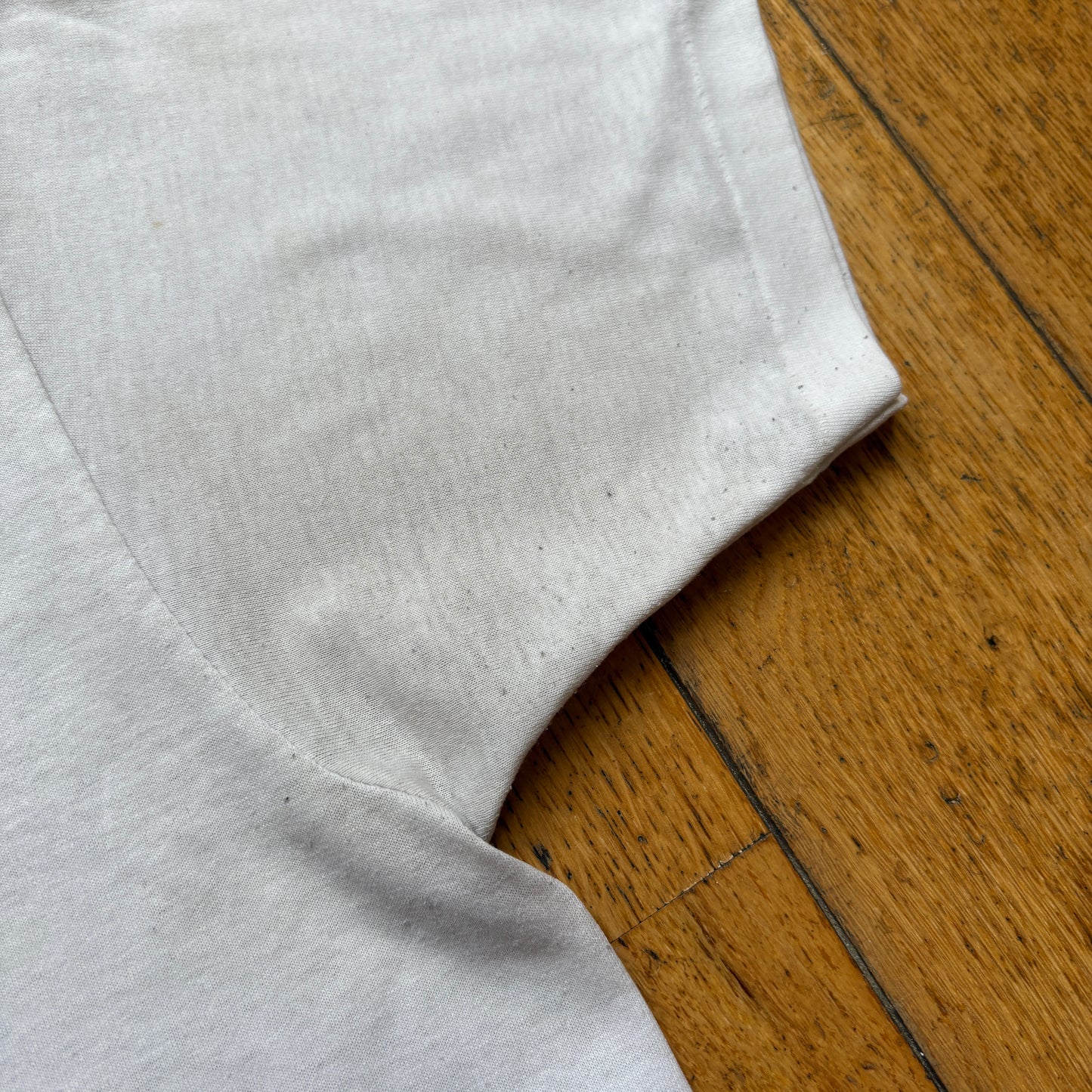 Vintage 1995 No Problem Single Stitch White Graphic T-Shirt - S/M