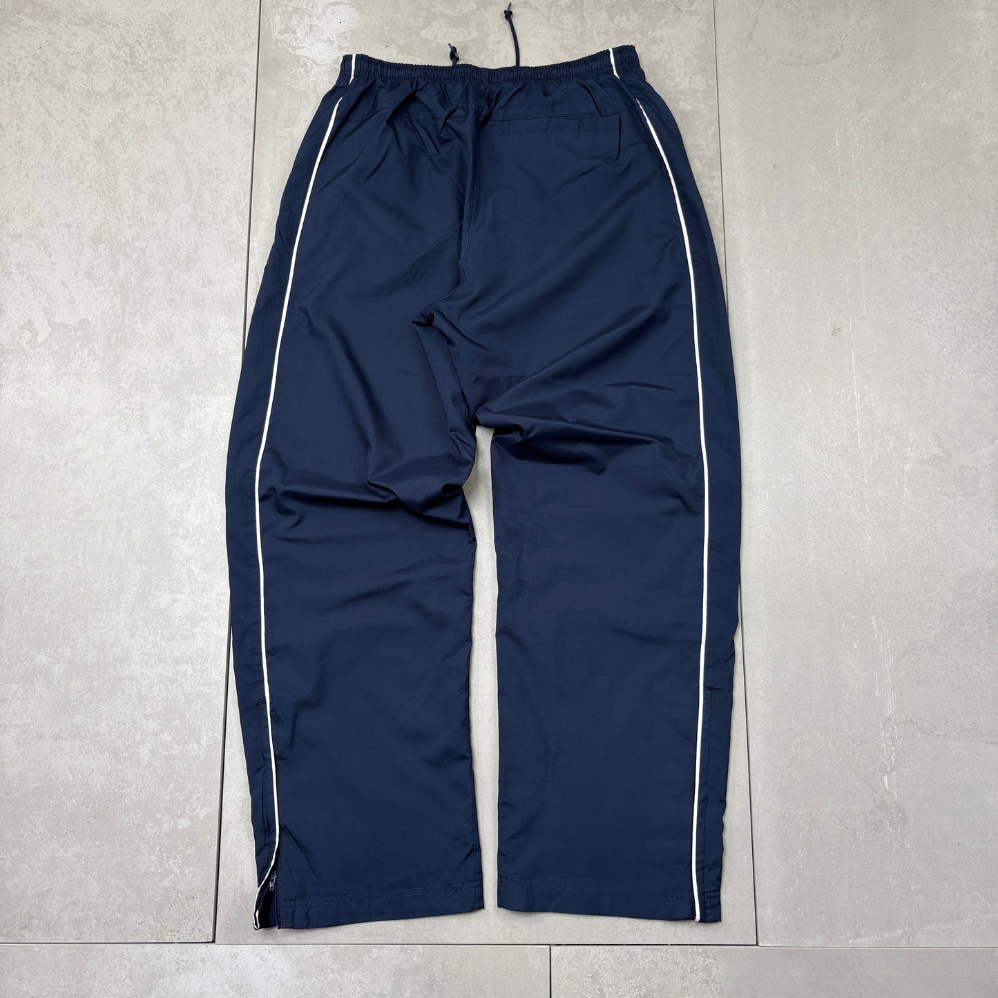 Vintage Nike Navy Baggy Tracksuit Sweatpants Track Pants Bottoms - L