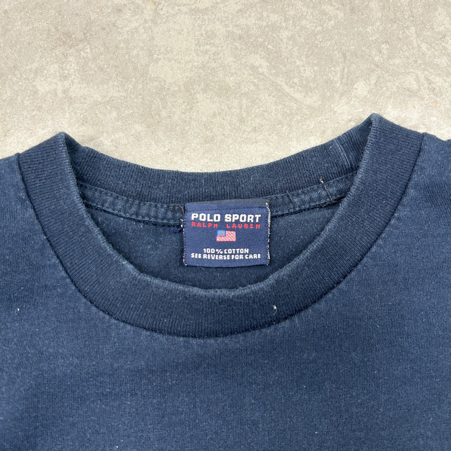 Vintage Ralph Lauren Polo Sport Navy Graphic T-Shirt - S