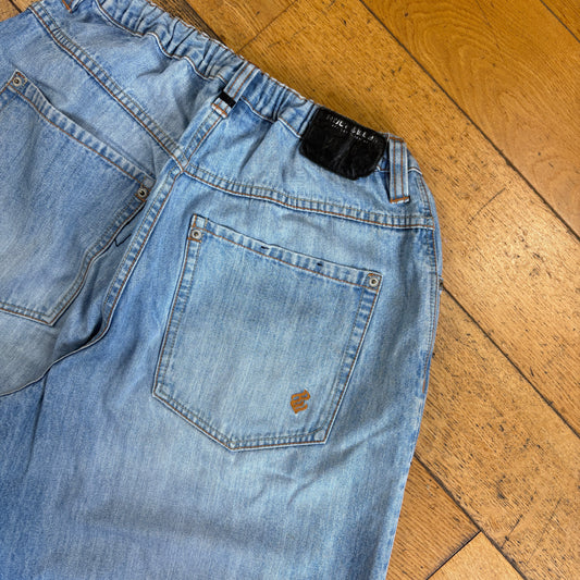 Vintage Rocawear Embroidered Hip Hop Baggy Blue Shorts Jorts - Size 6