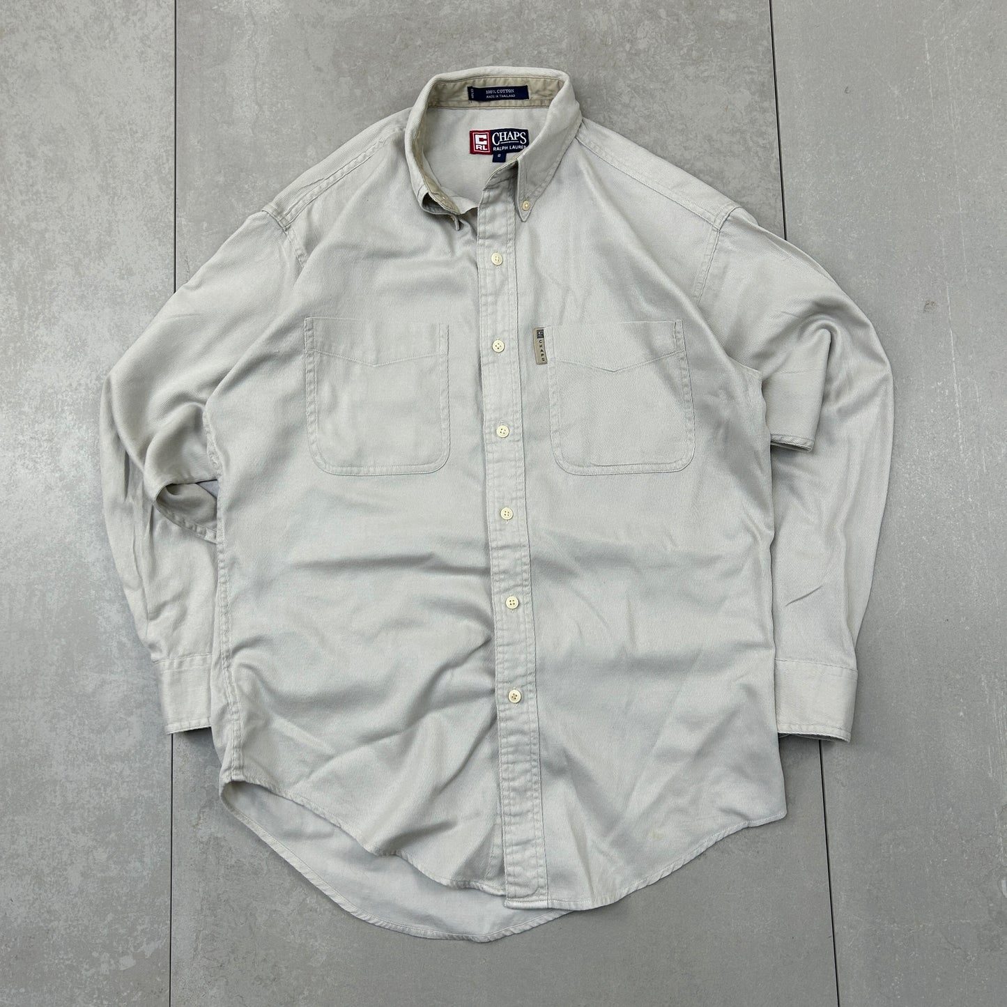 Vintage Chaps Ralph Lauren Cream Shirt - S