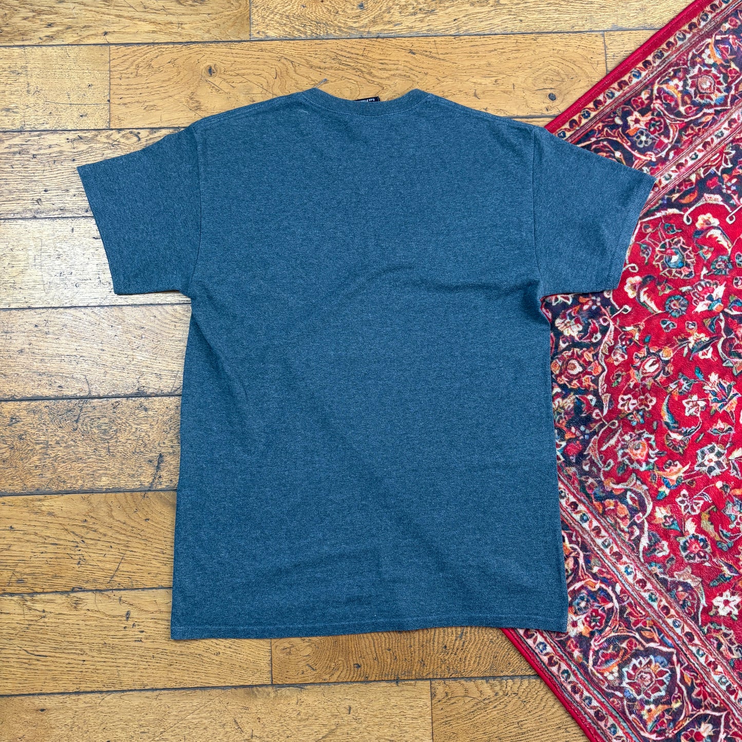 Vintage Thrasher Grey Flames Skate Graphic T-Shirt - XS