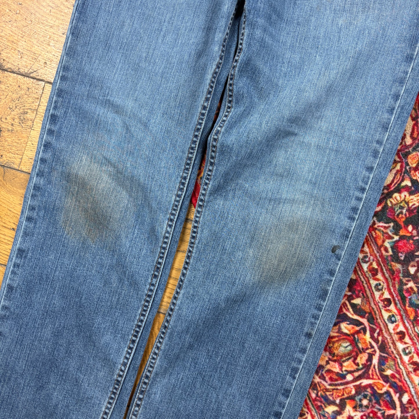 Vintage Carhartt Blue Workwear Carpenter Straight Jeans - 34