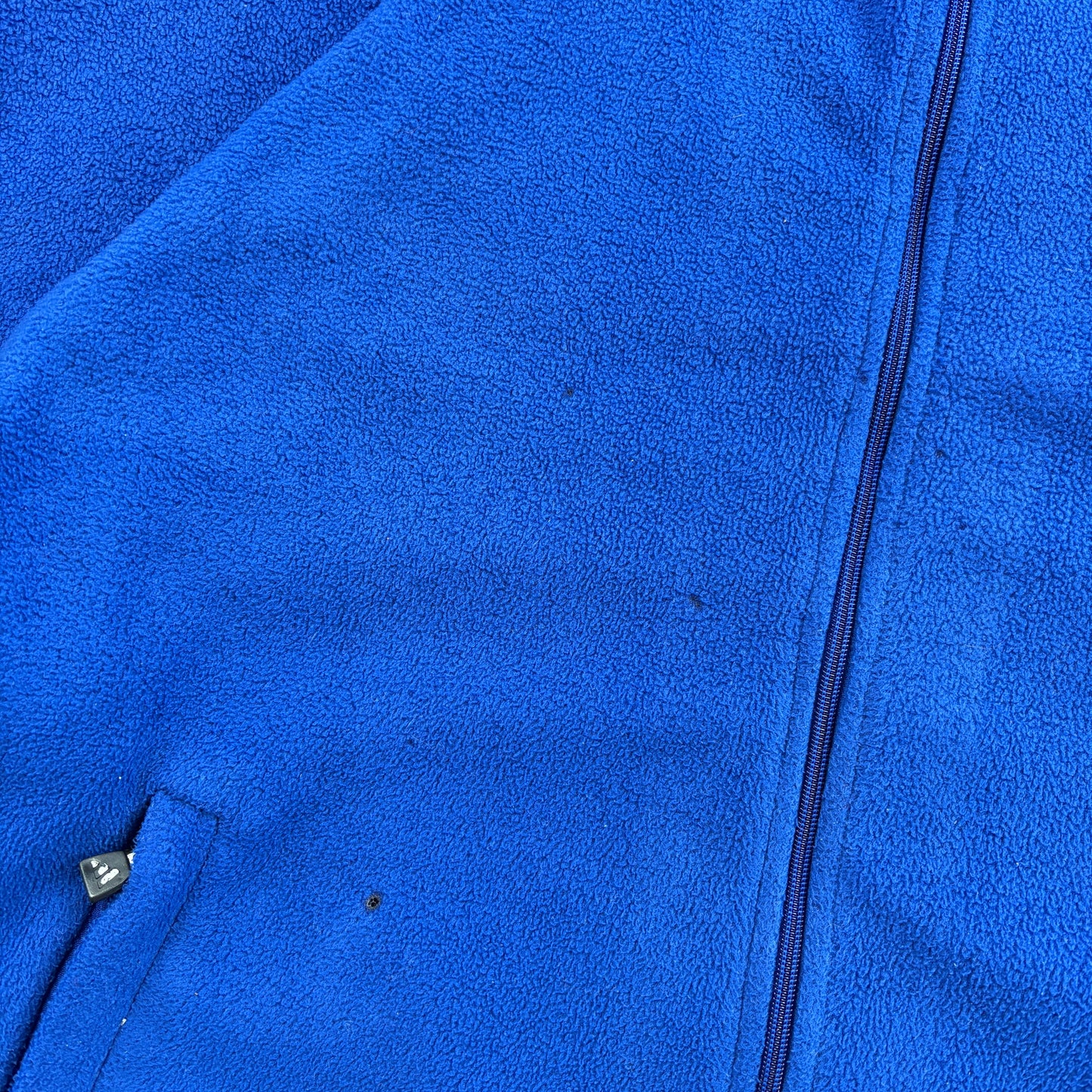 Vintage Adidas Blue Embroidered Fleece Sweatshirt - XL