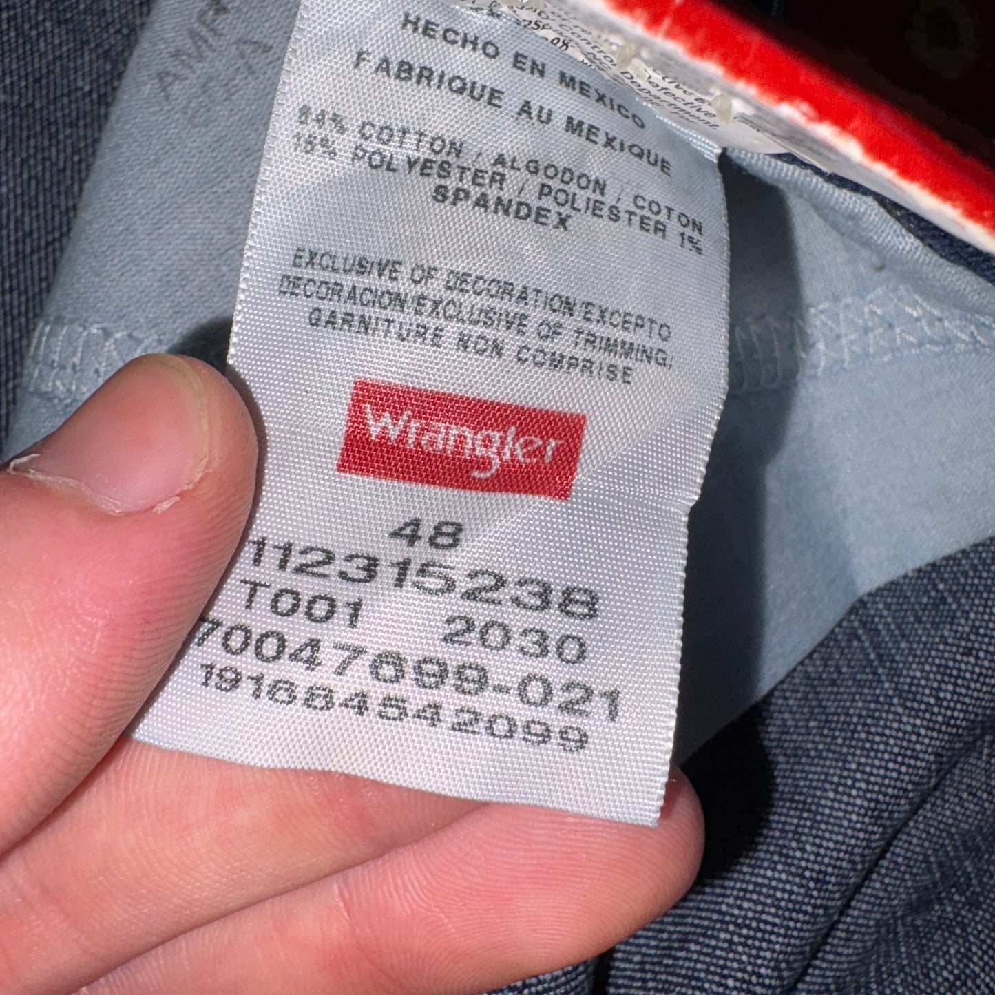 Vintage Wrangler Blue Denim Carpenter Baggy Shorts - 48