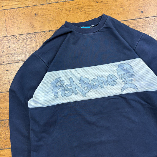 Vintage Fishbone Surfwear Navy Sweatshirt - XL