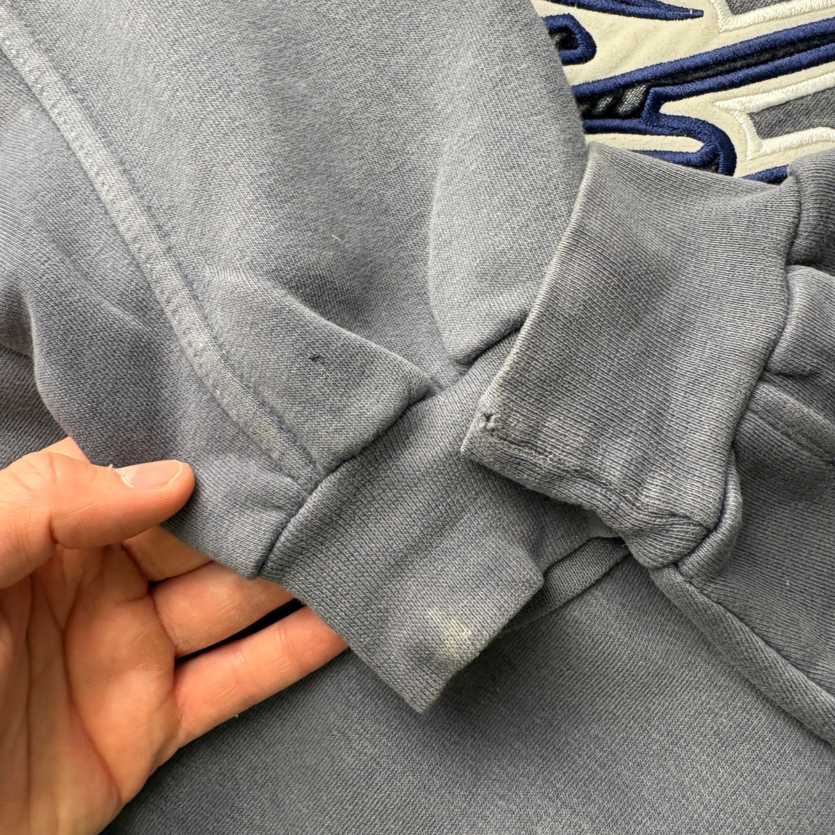 Vintage Fubu 00s Hip Hop Grey Boxy Embroidered Sweatshirt - L