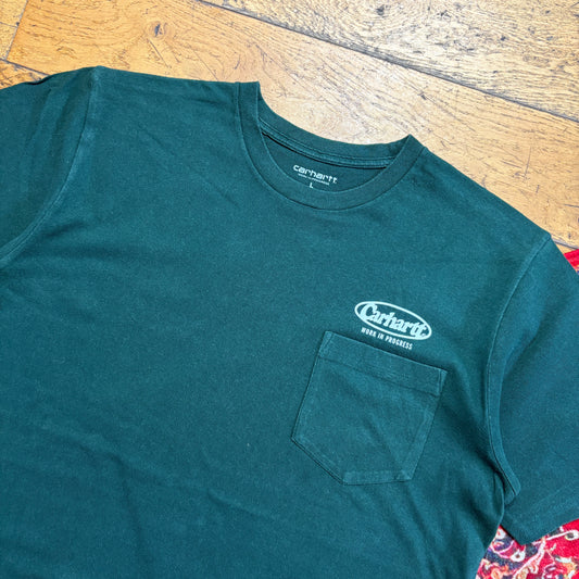 Vintage Carhartt WIP Pocket Green Graphic T-Shirt - L