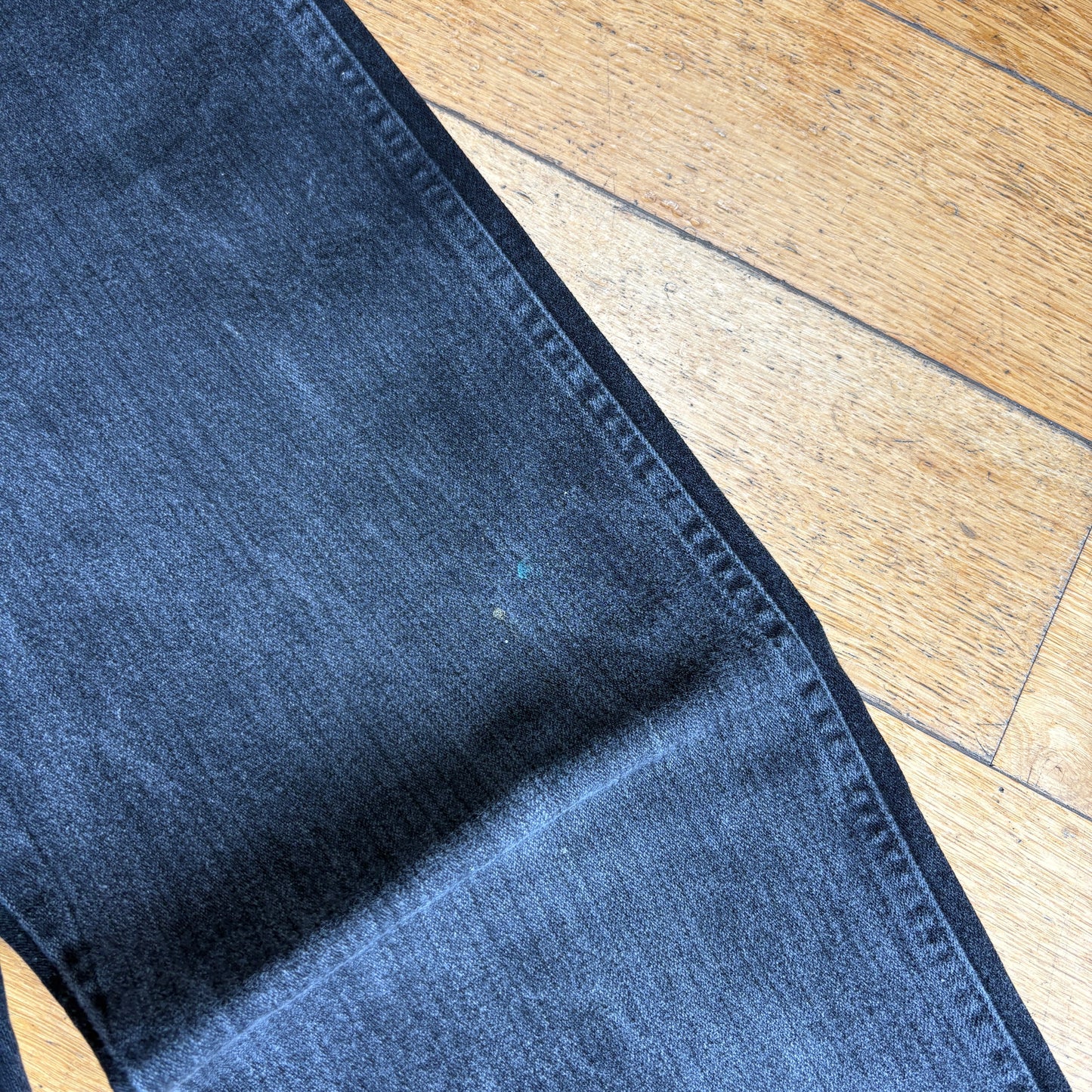 Vintage Wrangler Black Straight Denim Workwear Jeans - 33
