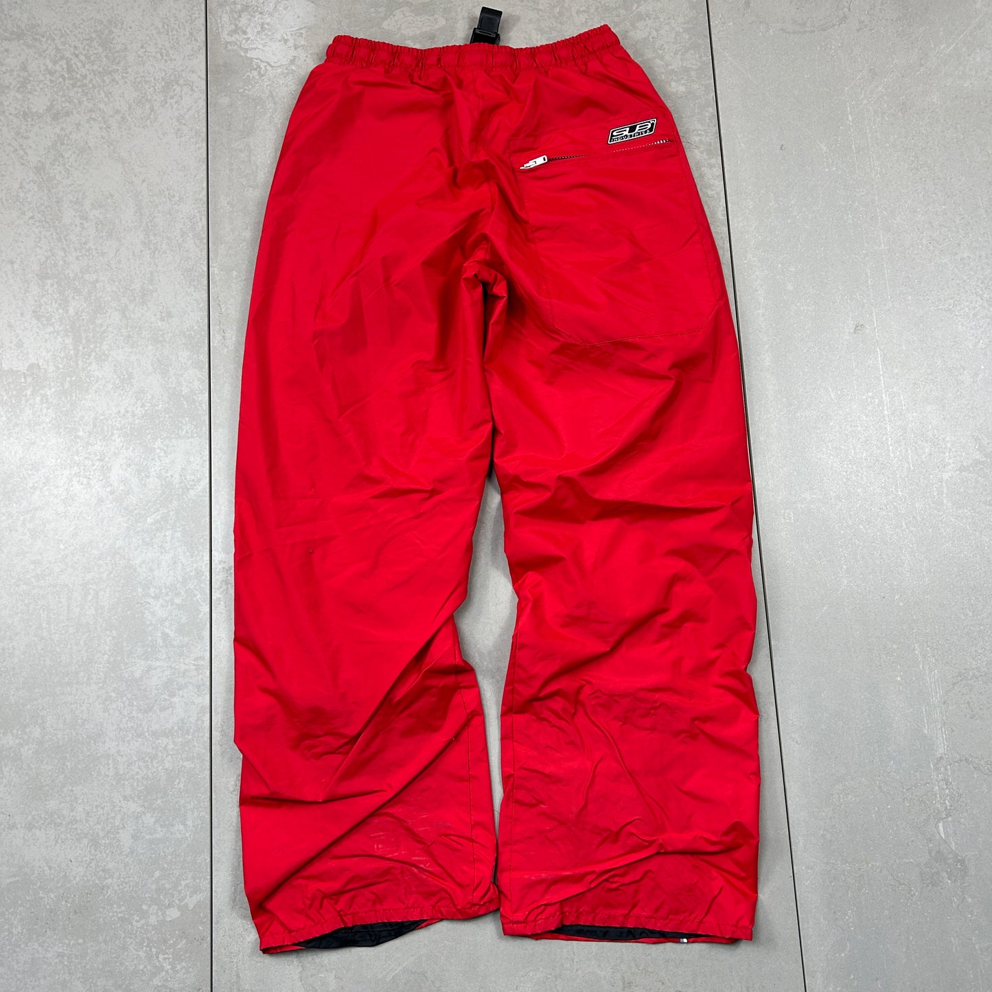 Vintage Red Sub Industries Baggy Tracksuit Ski Track Pants Bottoms - S