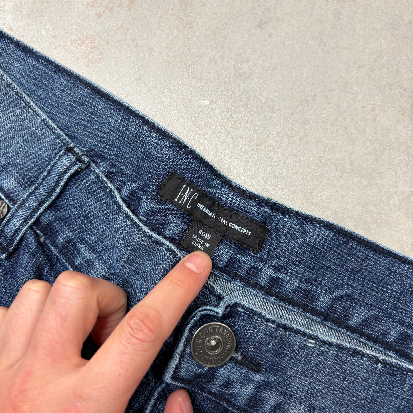 Vintage Hip Hop Blue Baggy Shorts Jorts - 42