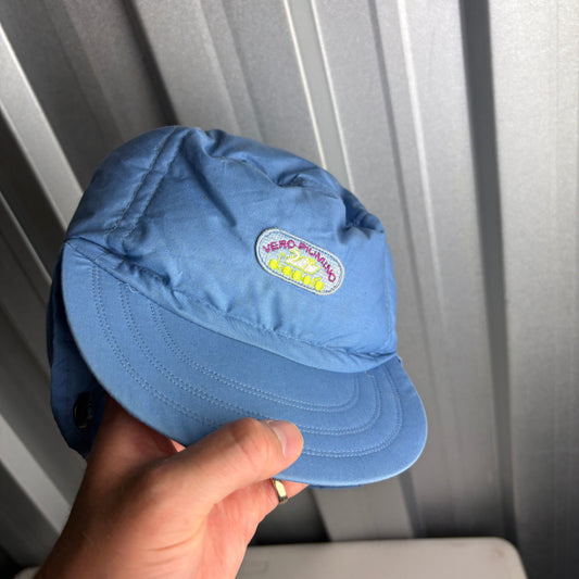 Diadora Blue 90s Puffer Trucker Cap Hat