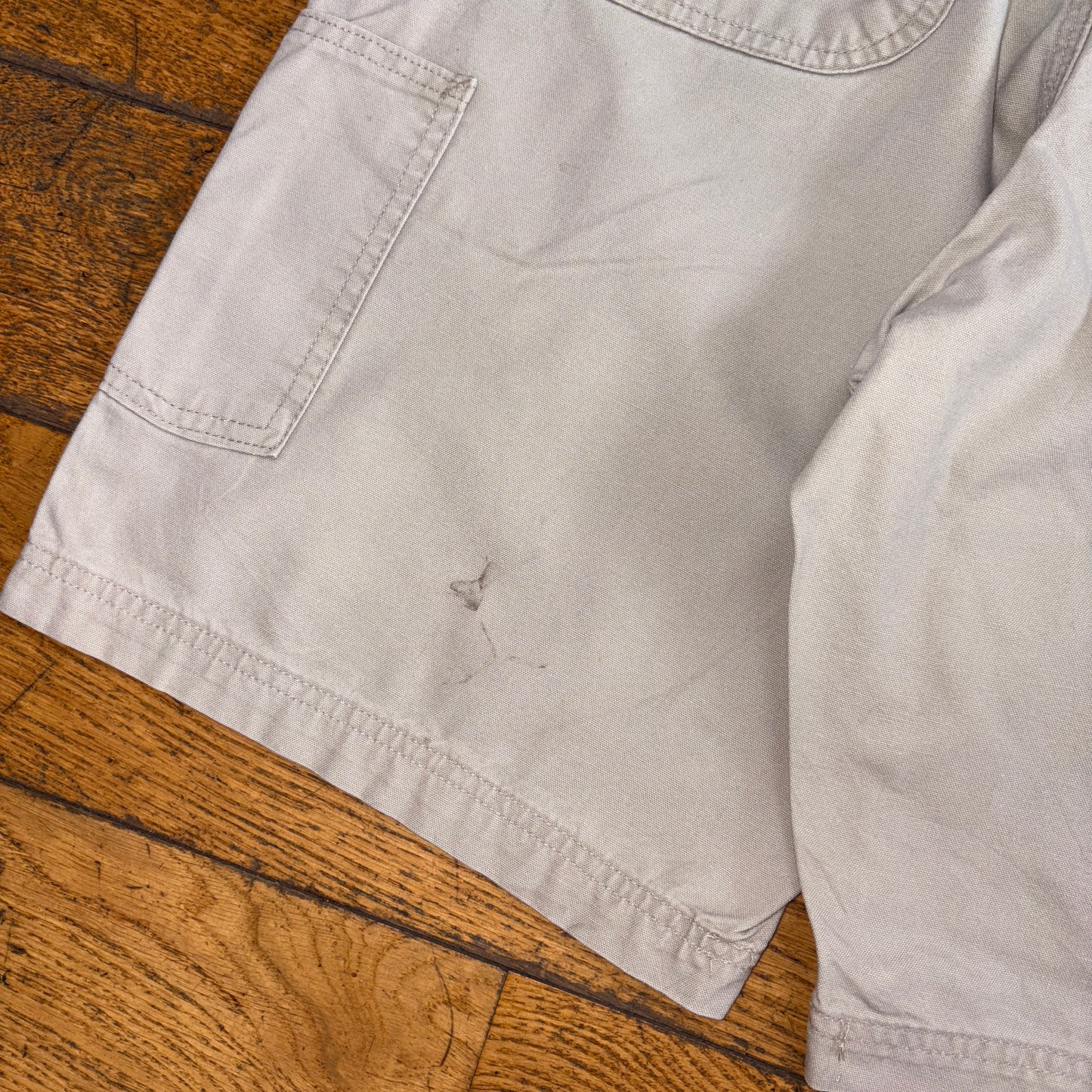 Vintage Carhartt Cream Workwear Baggy Carpenter Shorts - 32