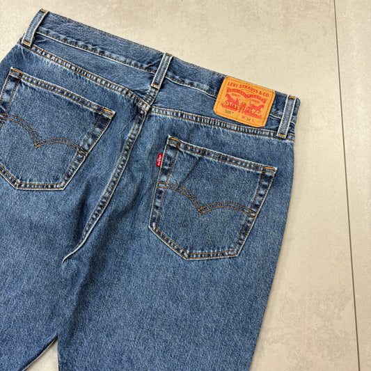 Vintage Levis 505 Blue Denim Shorts - 34