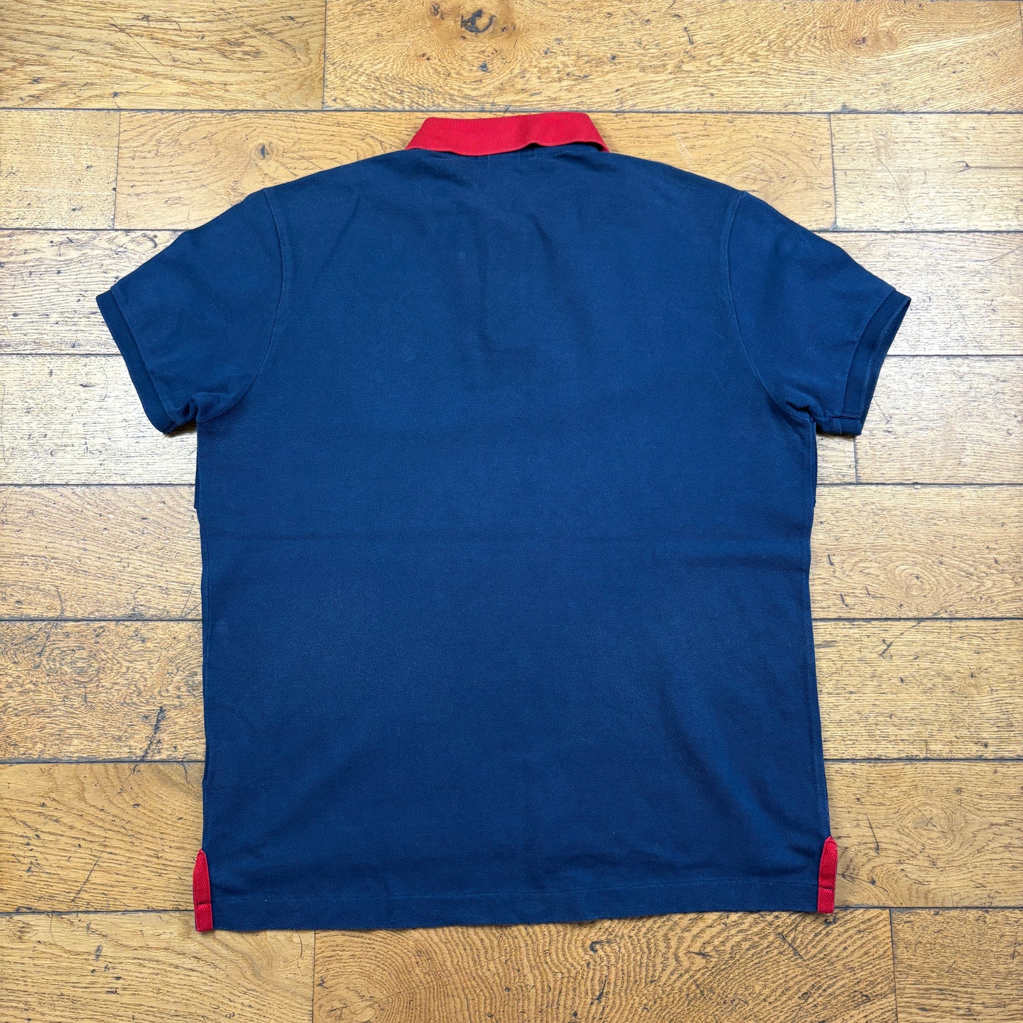 Vintage Ralph Lauren Big Pony Navy Polo T-Shirt - L