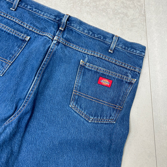 Vintage Dickies Workwear Carpenter Blue Baggy Shorts - 40