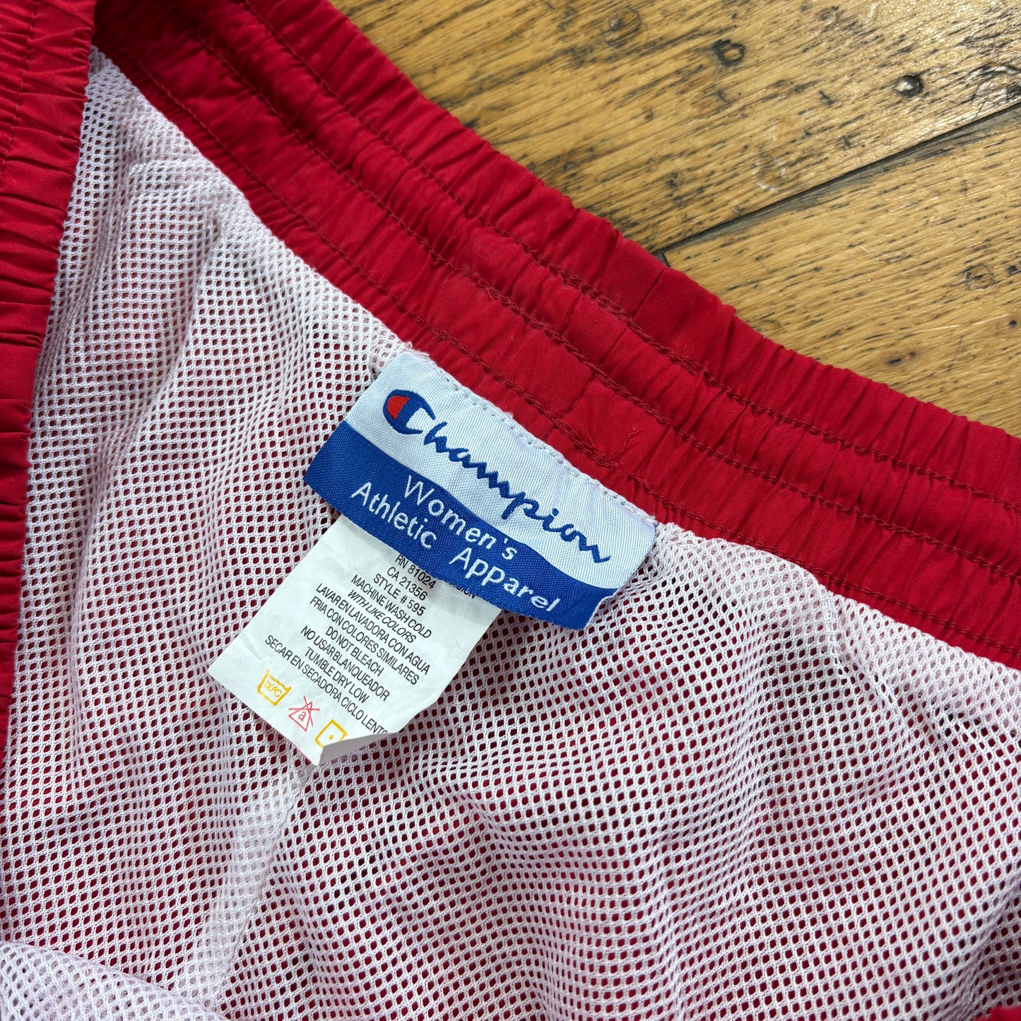 Vintage Champion Red Womens Baggy Tracksuit Sweatpants Track Pants Bottoms - 3XL