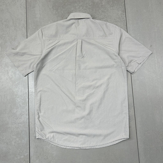 Vintage Wrangler Short Sleeve Workwear Cream Shirt - S