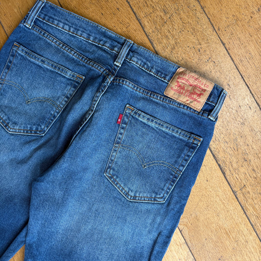Vintage Levis 511 Slim Blue Denim Shorts - 34