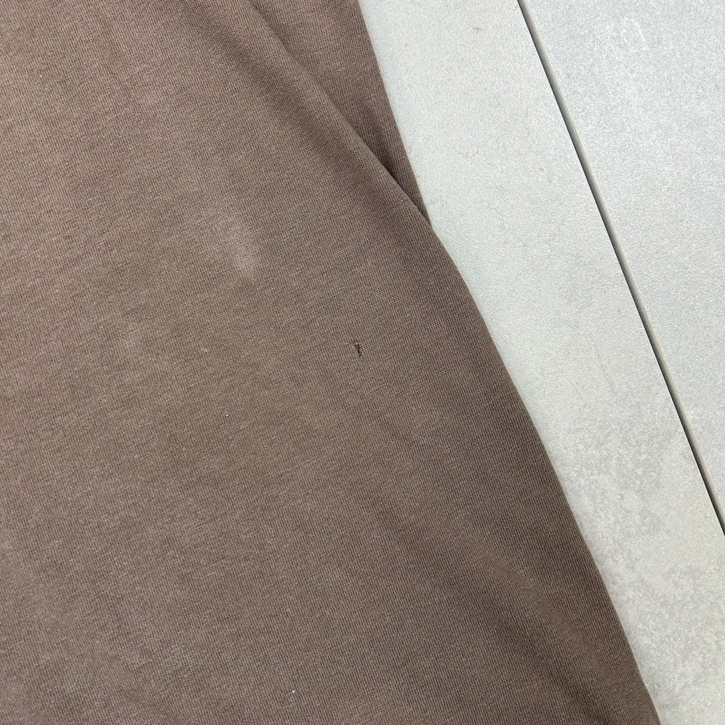 Vintage Adidas Spellout Brown T-Shirt - S