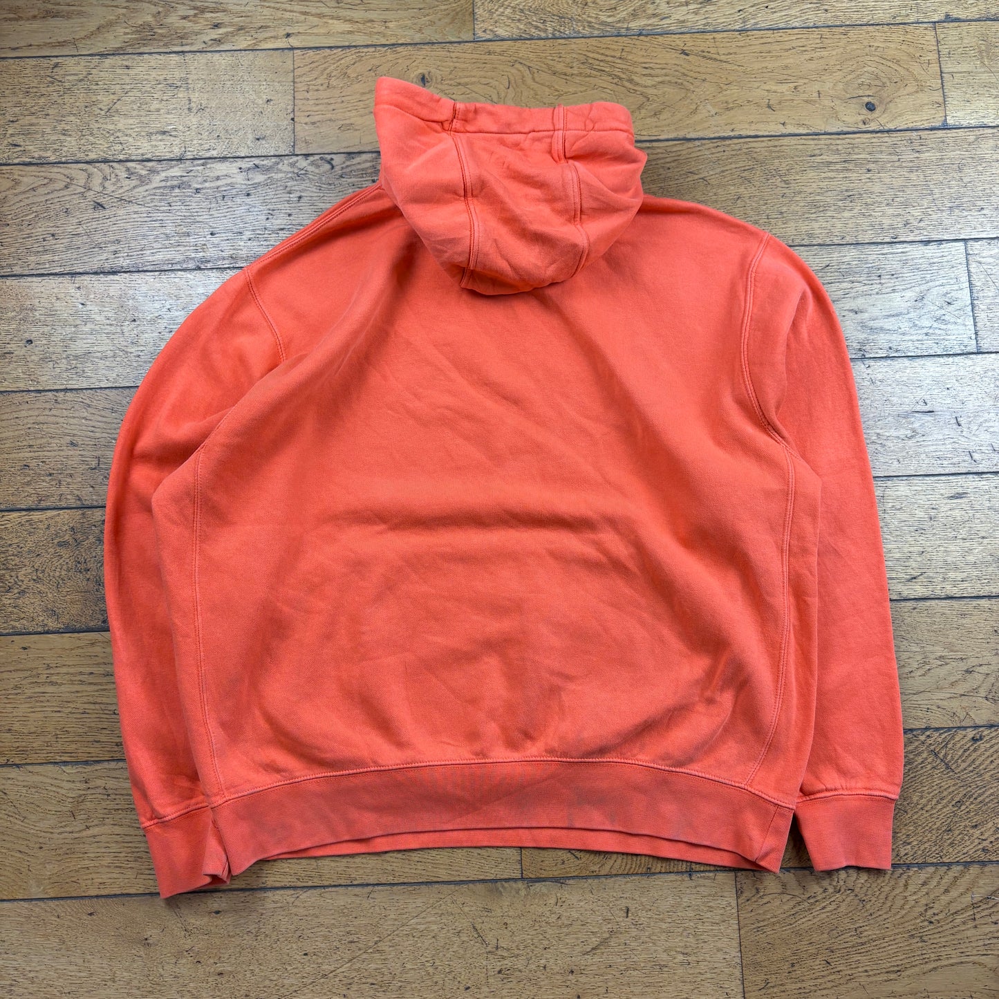 Vintage Nike Orange Hoodie Sweatshirt - XL