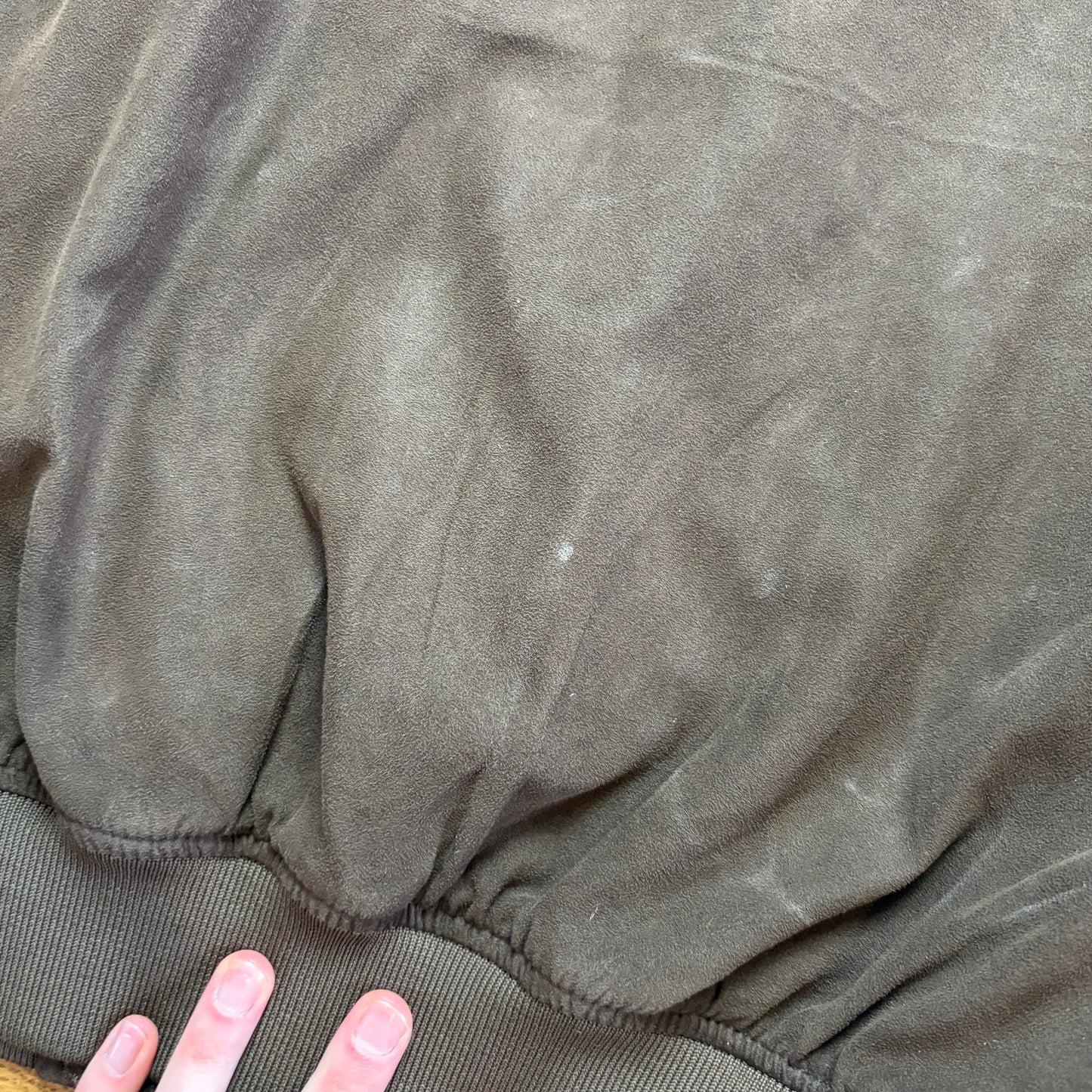 Vintage Faciba Suede Brown Bomber Jacket - L
