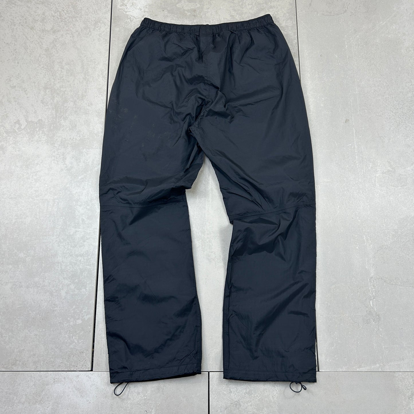 Vintage Adidas Black Baggy Tracksuit Sweatpants Track Pants Bottoms - L