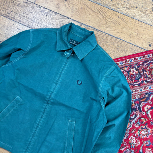 Vintage Fred Perry Harrington Green Jacket - M