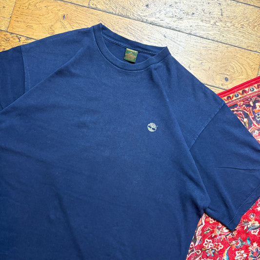 Vintage Timberland Navy Graphic T-Shirt - XL