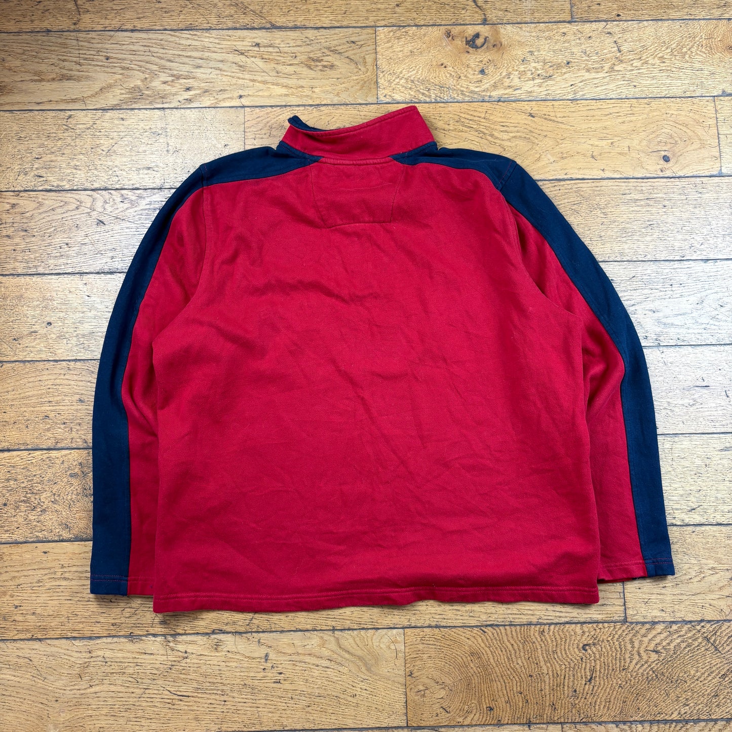 Vintage Nautica Red Embroidered Sweatshirt - L