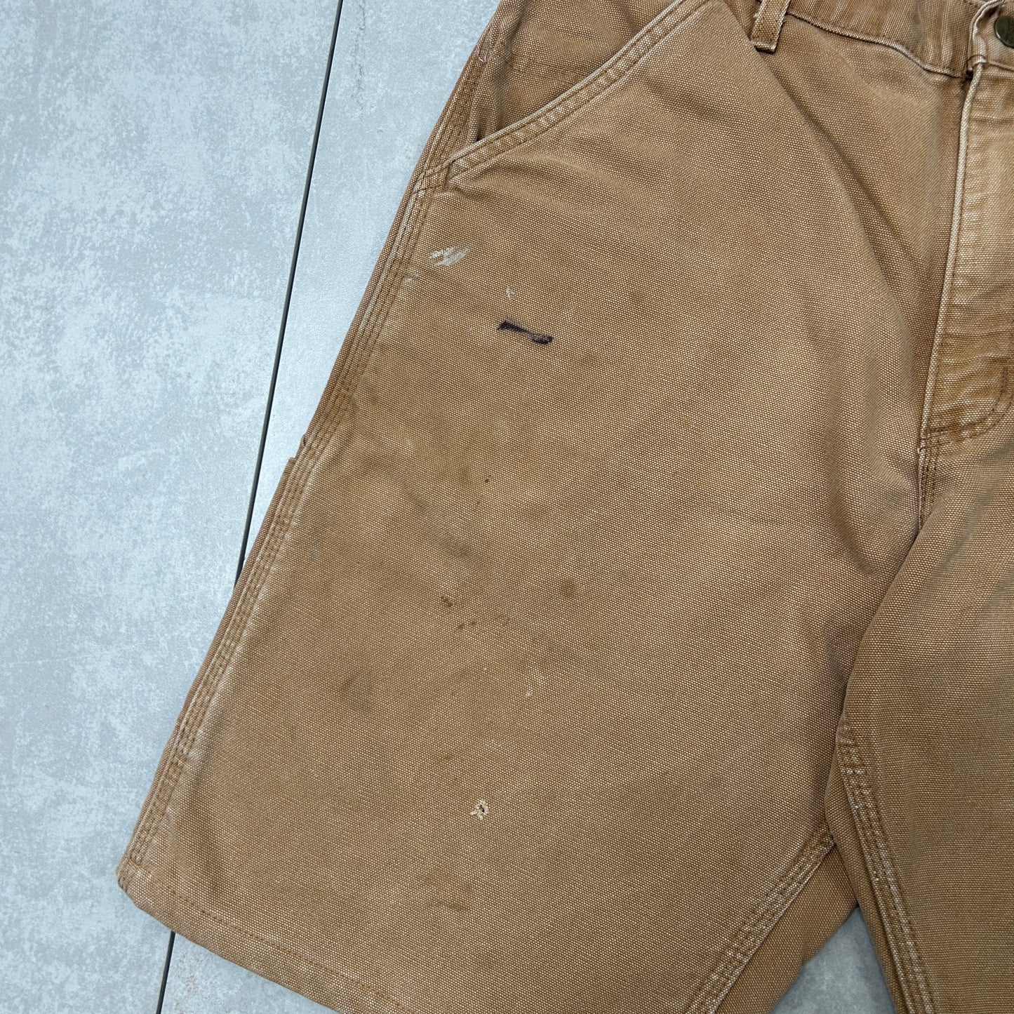 Vintage Carhartt Workwear Baggy Brown Carpenter Shorts - 34