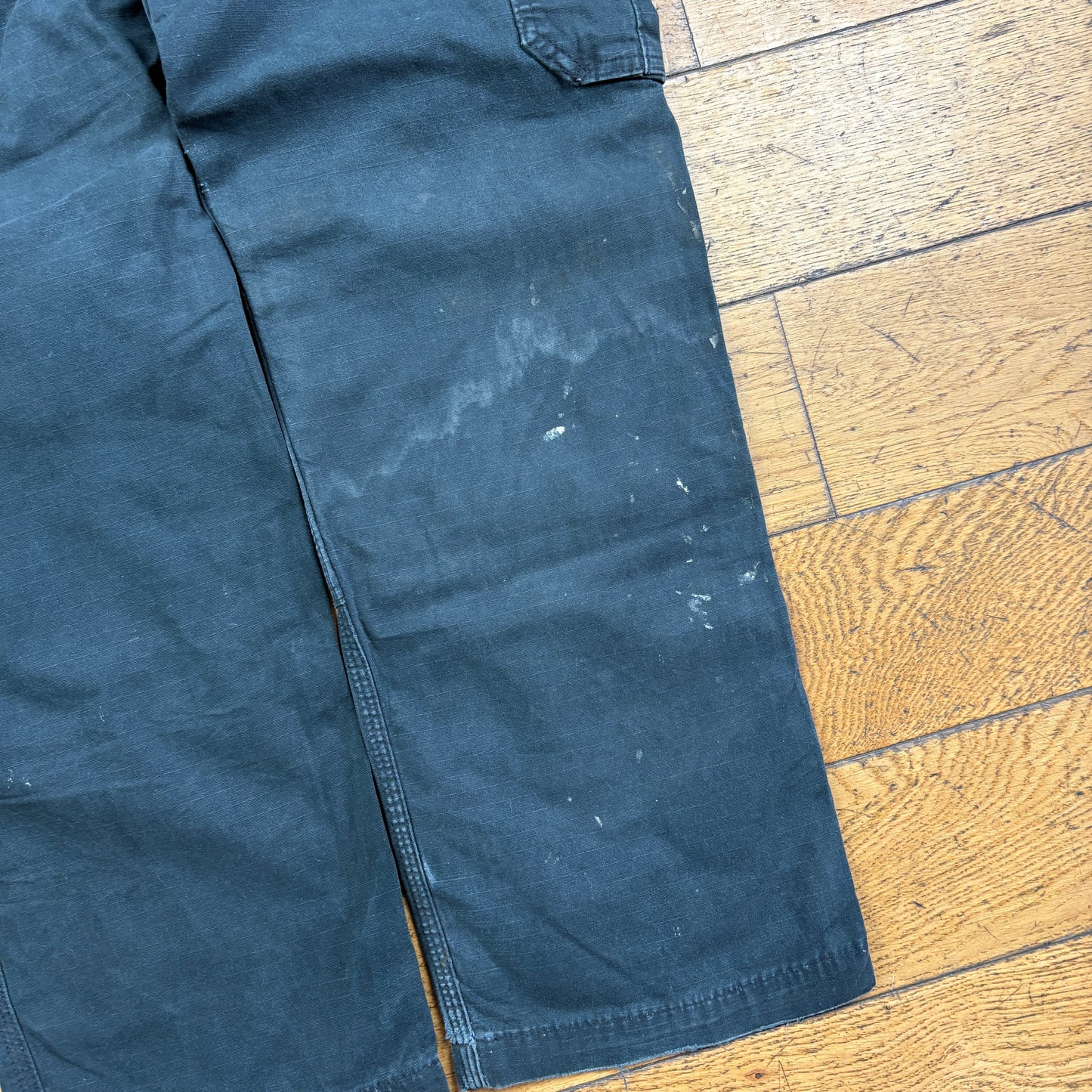 Vintage Carhartt Black Double Knee Cargo Workwear Carpenter Baggy Trousers - 34