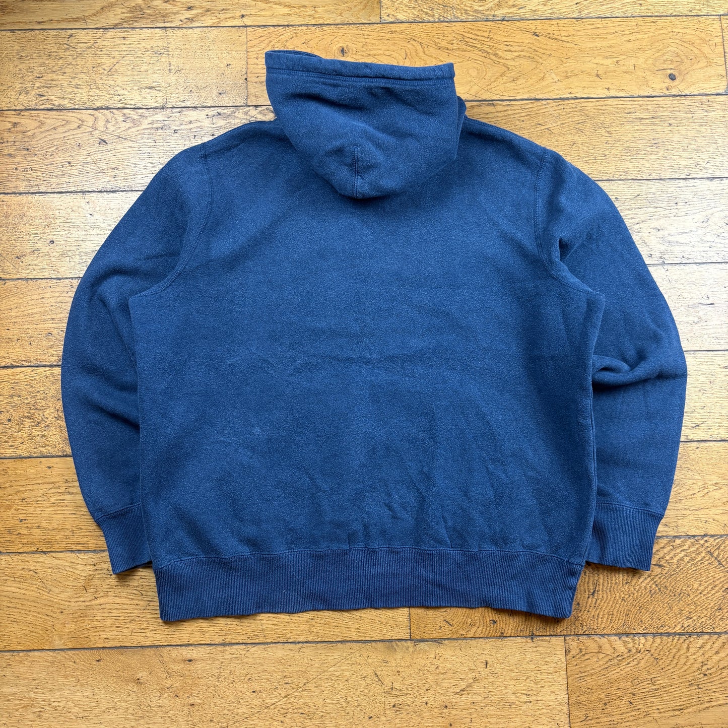 Vintage Nike Navy Embroidered Hoodie Sweatshirt - XL
