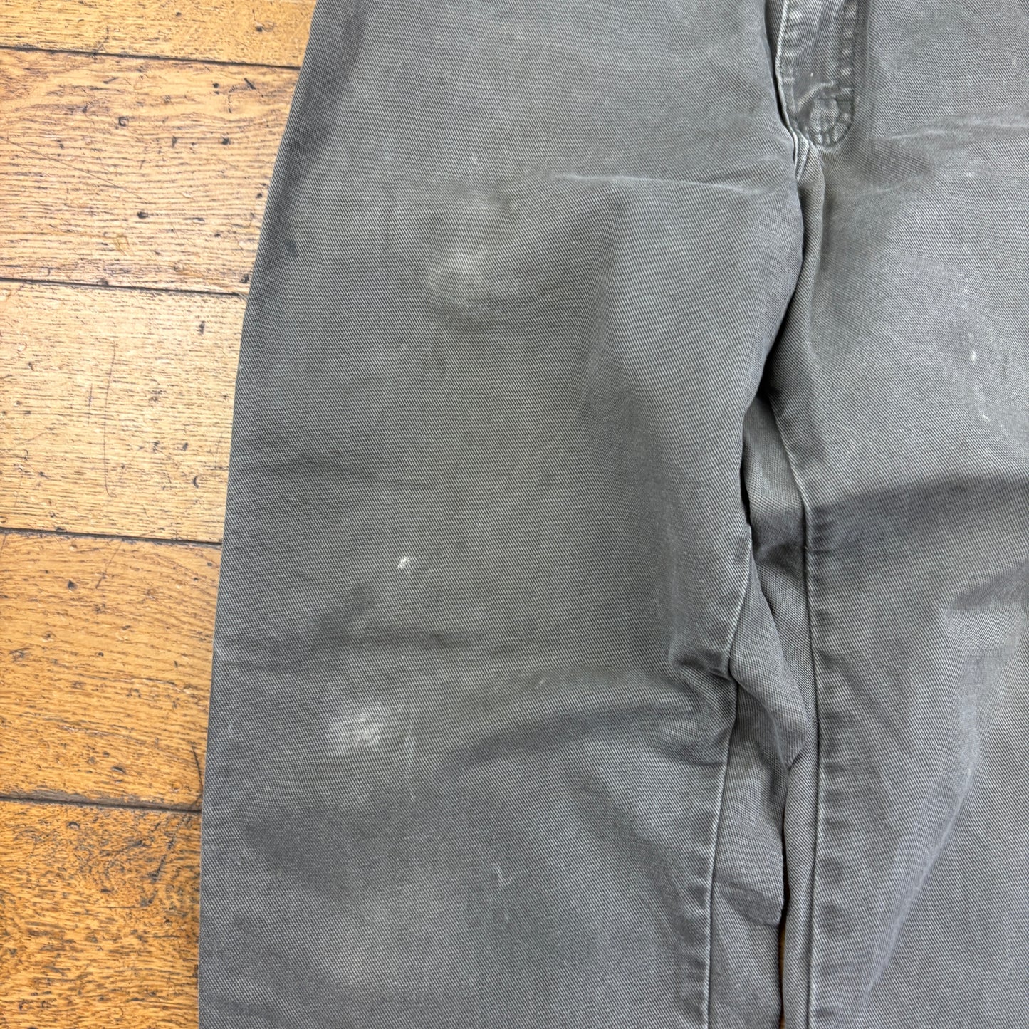 Vintage Dickies Grey Green Workwear Carpenter Baggy Trousers - 34