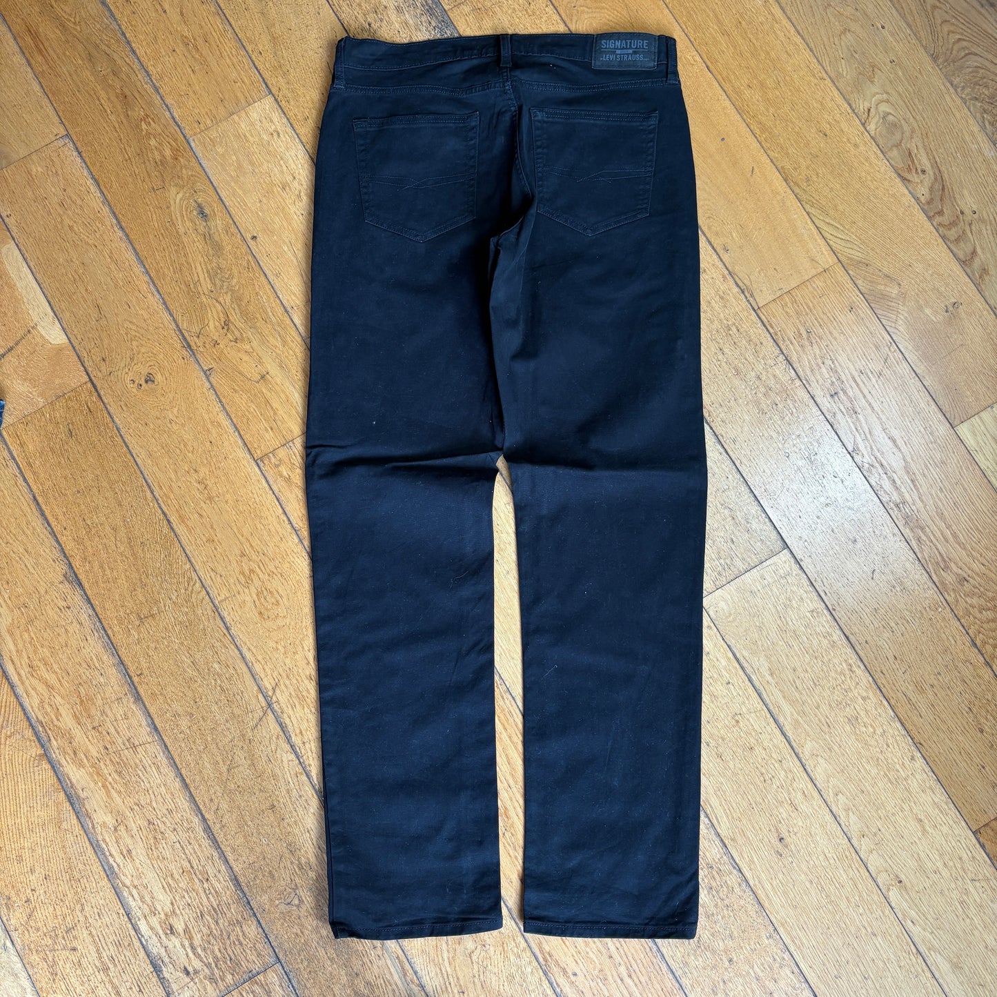 Vintage Levis Straight Black Denim Jeans - 34