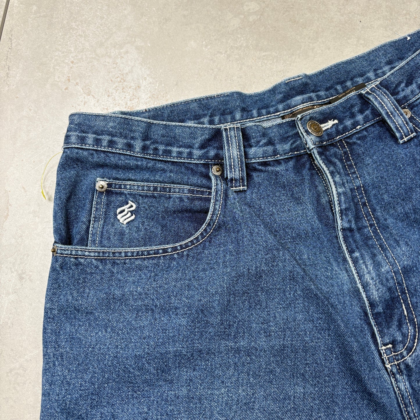 Vintage Rocawear Embroidered Hip Hop Baggy Blue Shorts Jorts - 36