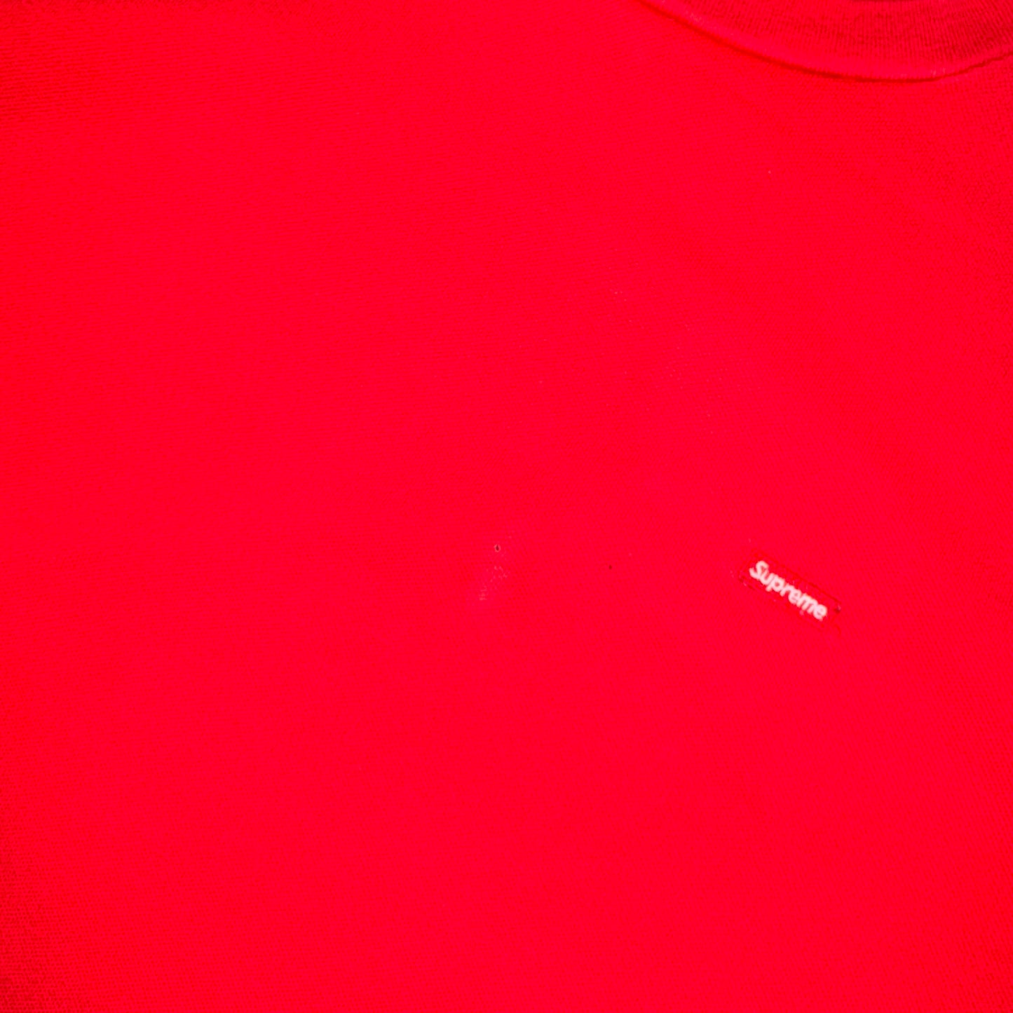 Vintage Supreme Mini Box Logo Red Heavyweight T-Shirt - L