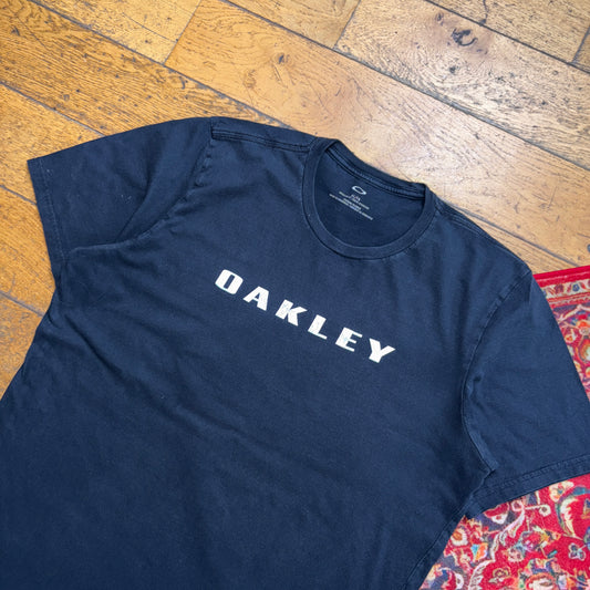 Vintage Oakley Black Graphic T-Shirt - L