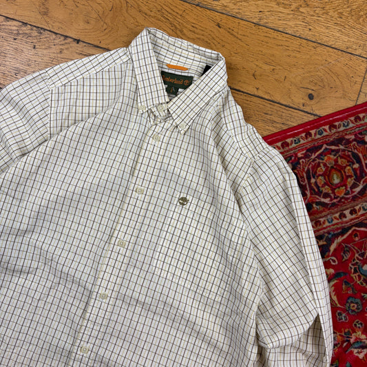 Vintage Timberland Cream Embroidered Shirt - L