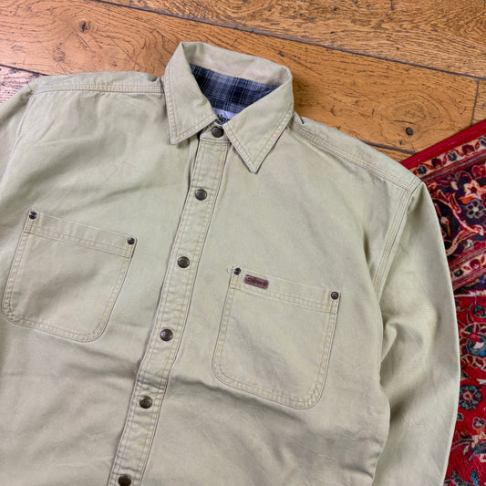Vintage Carhartt Cream Chore Workwear Jacket - M