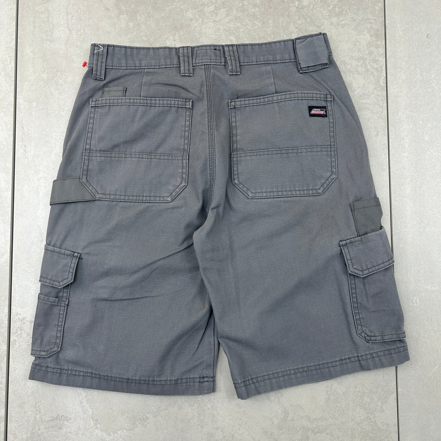 Vintage Dickies Workwear Carpenter Grey Baggy Shorts - 30