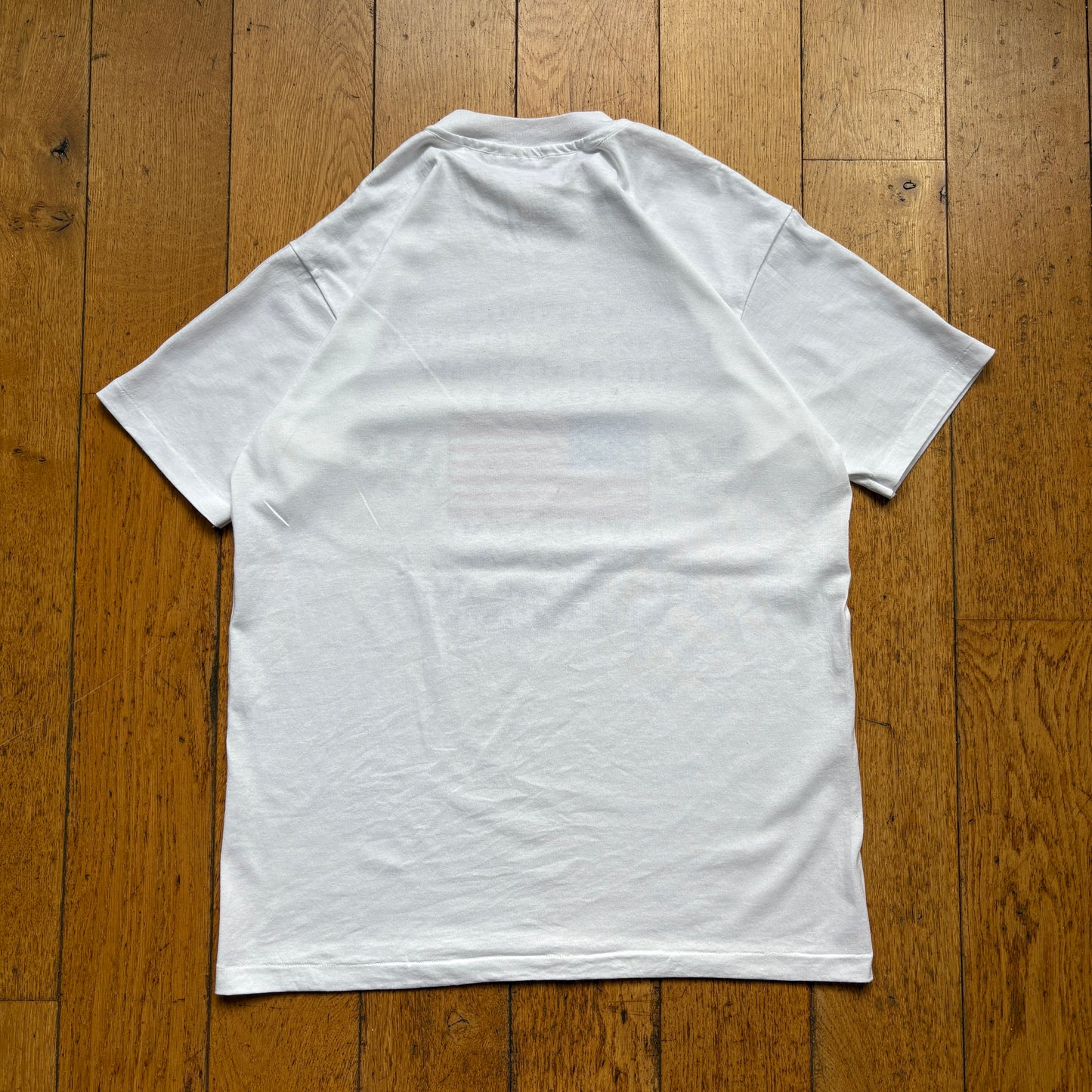 Vintage 90s USA Single Stitch White Graphic T-Shirt - S