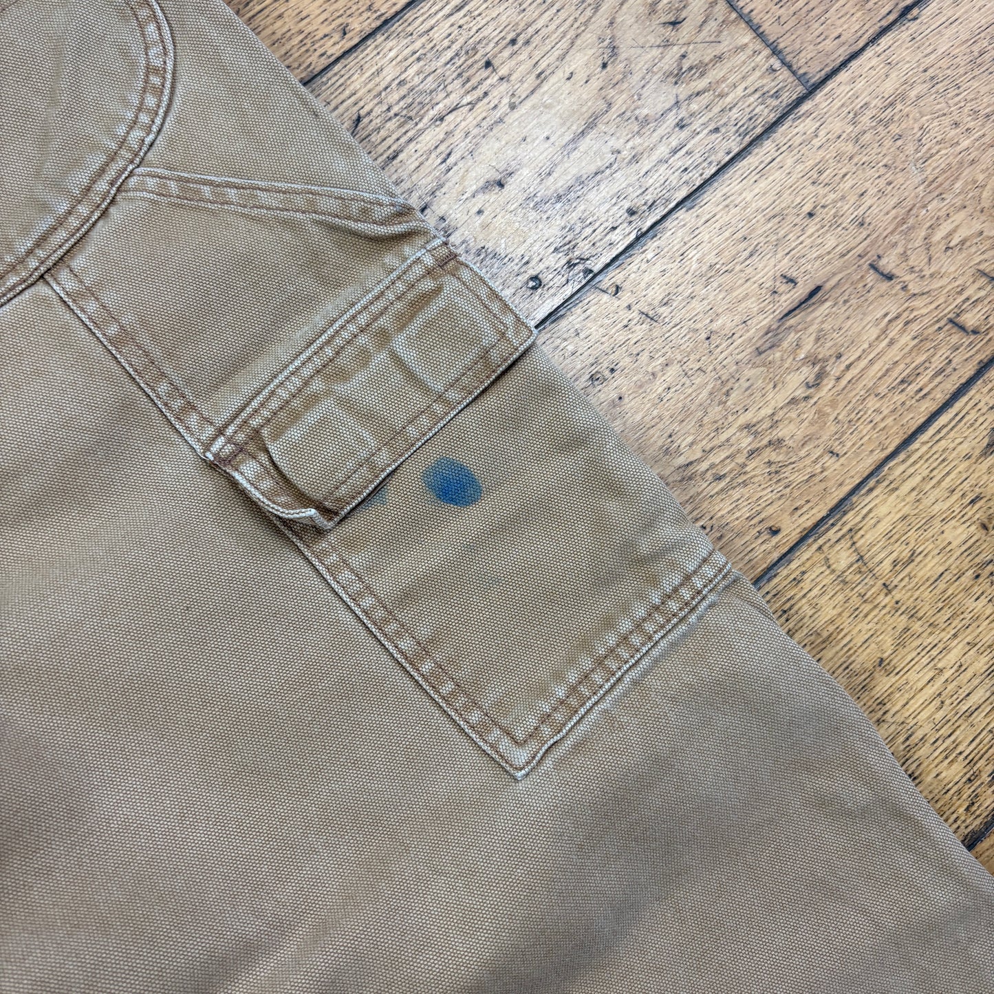 Vintage Dickies Brown Double Knee Workwear Carpenter Baggy Trousers - 36