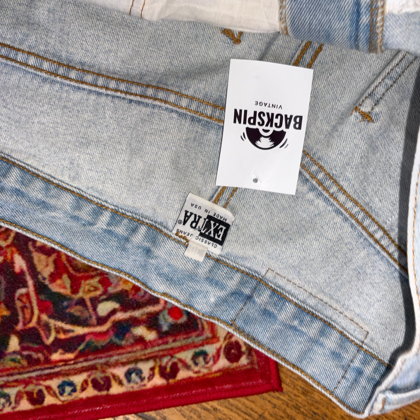 Vintage Extra Hip Hop Baggy Blue Shorts Jorts - 38