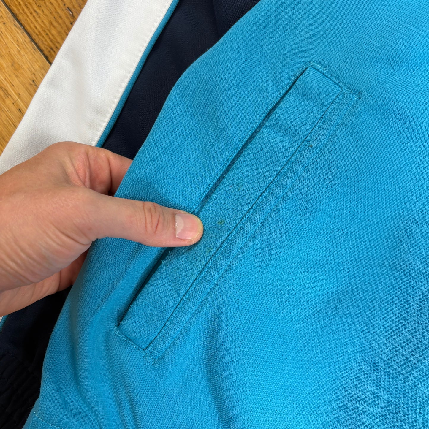 Vintage Nike Blue Swoosh Tracksuit Track Shell Windbreaker Jacket - M
