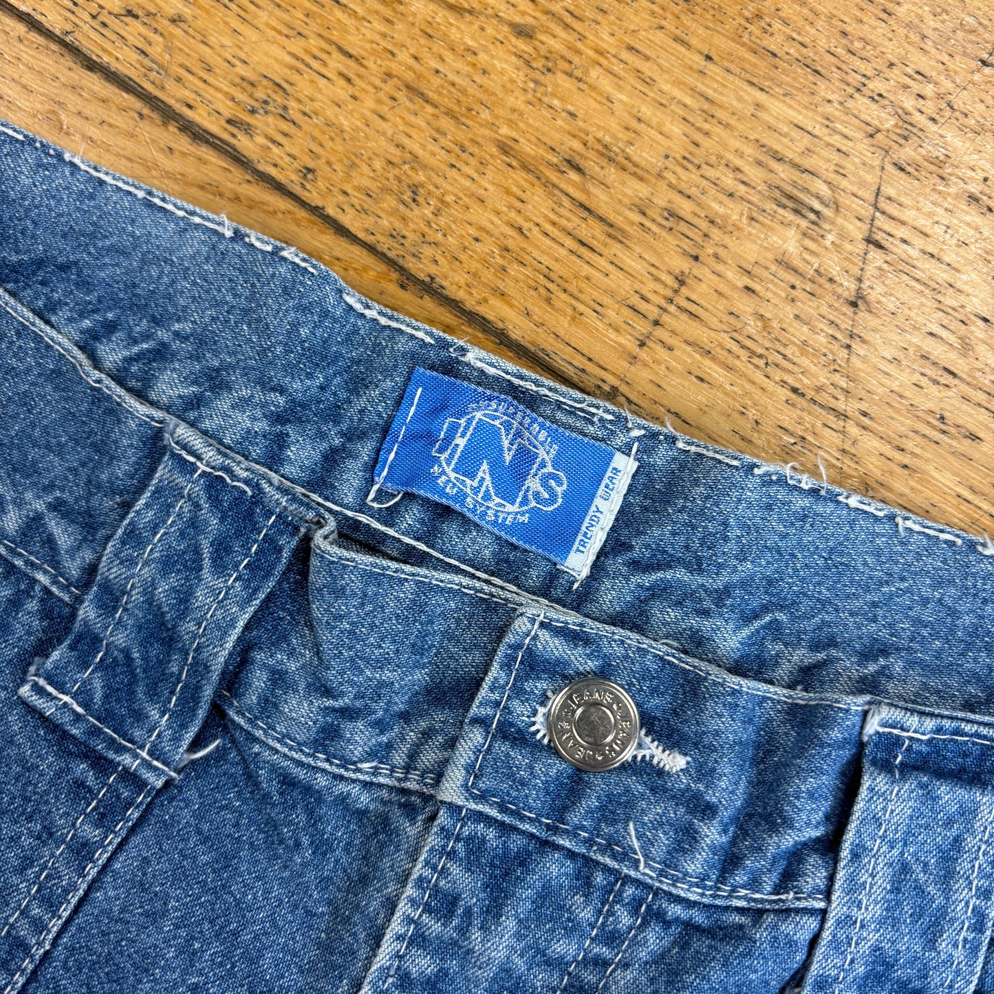 Vintage Carpenter Hip Hop Blue Straight Shorts Jorts - 38